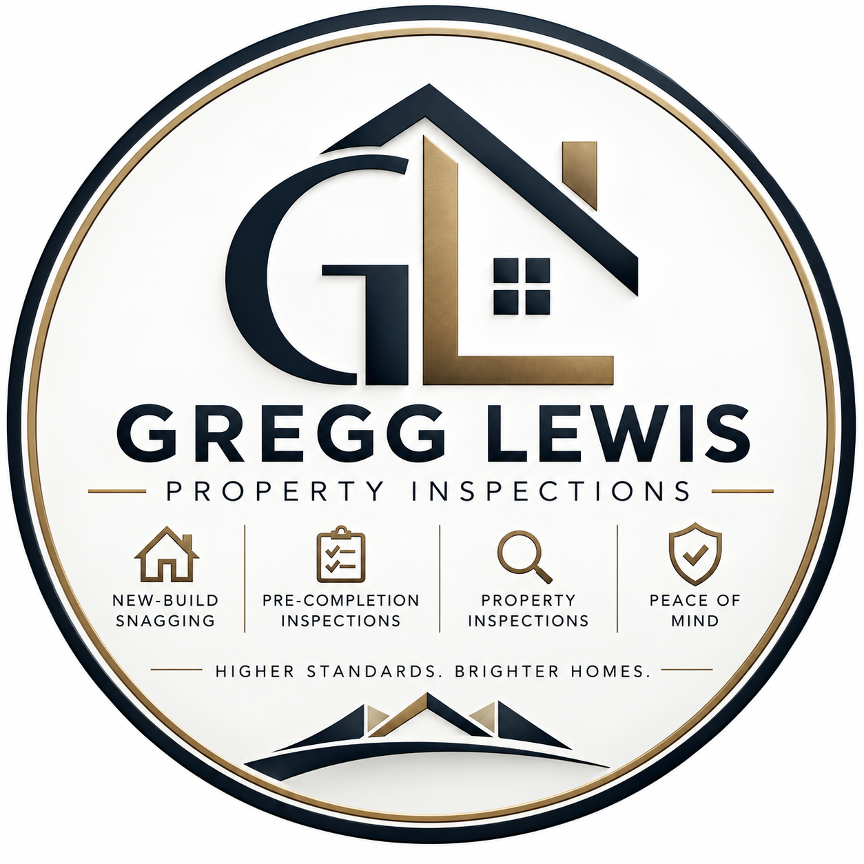 Gregg Lewis Property Inspections circular badge